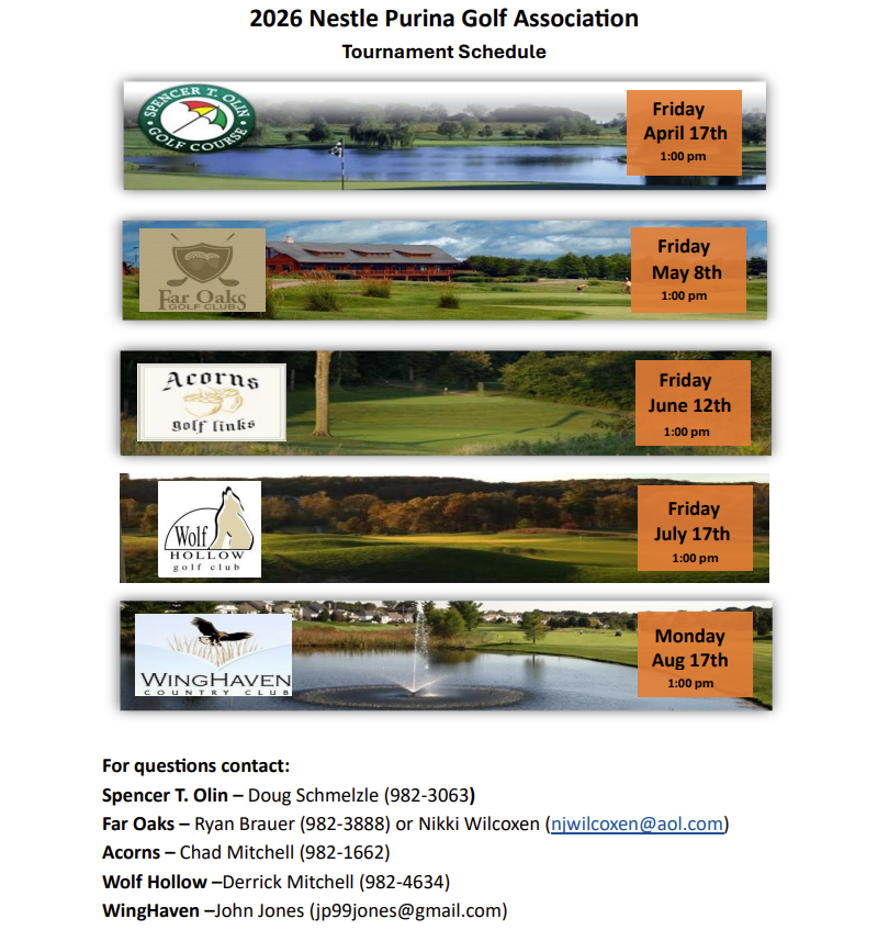 2025 NPGA Tournament Schedule